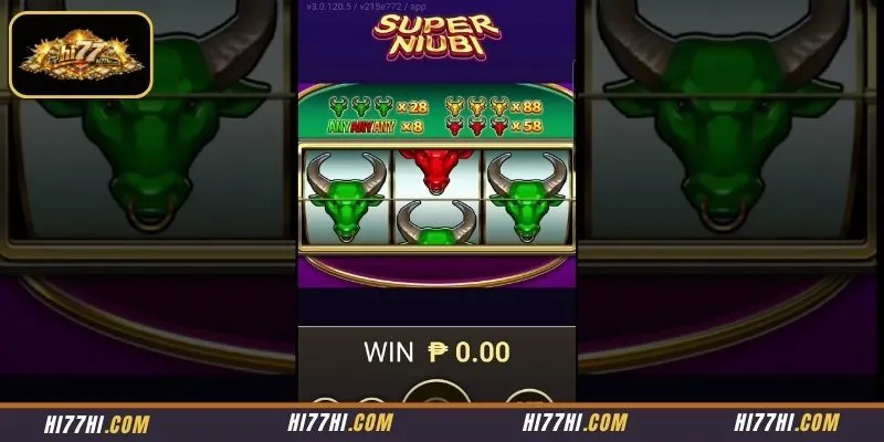 Interactive slot cabinet panel showcasing the unique single horizontal line layout of the game
