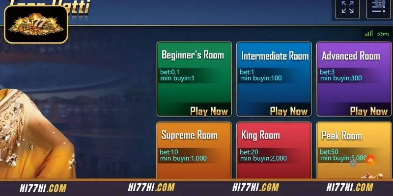 Modern interface configuration tracking ongoing round stakes and live profile actions for active players Teen Patti
