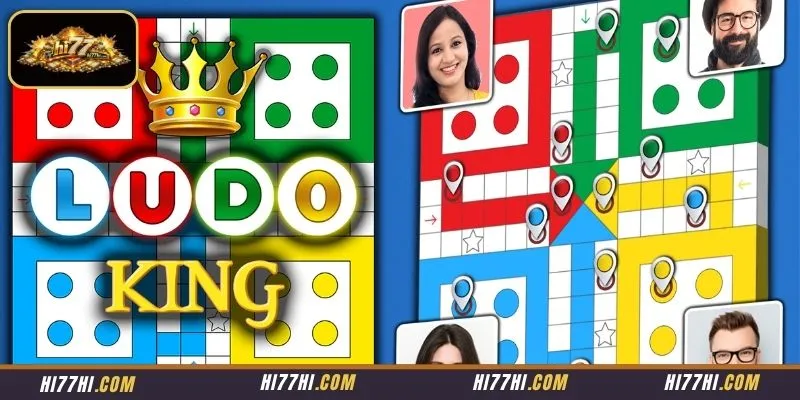 Real-time server pairing system coordinating multiplayer matches inside the Ludo King lobby area