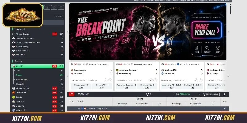 Statistical dashboard presenting detailed historical match data and previous head to head tournament outcomes
